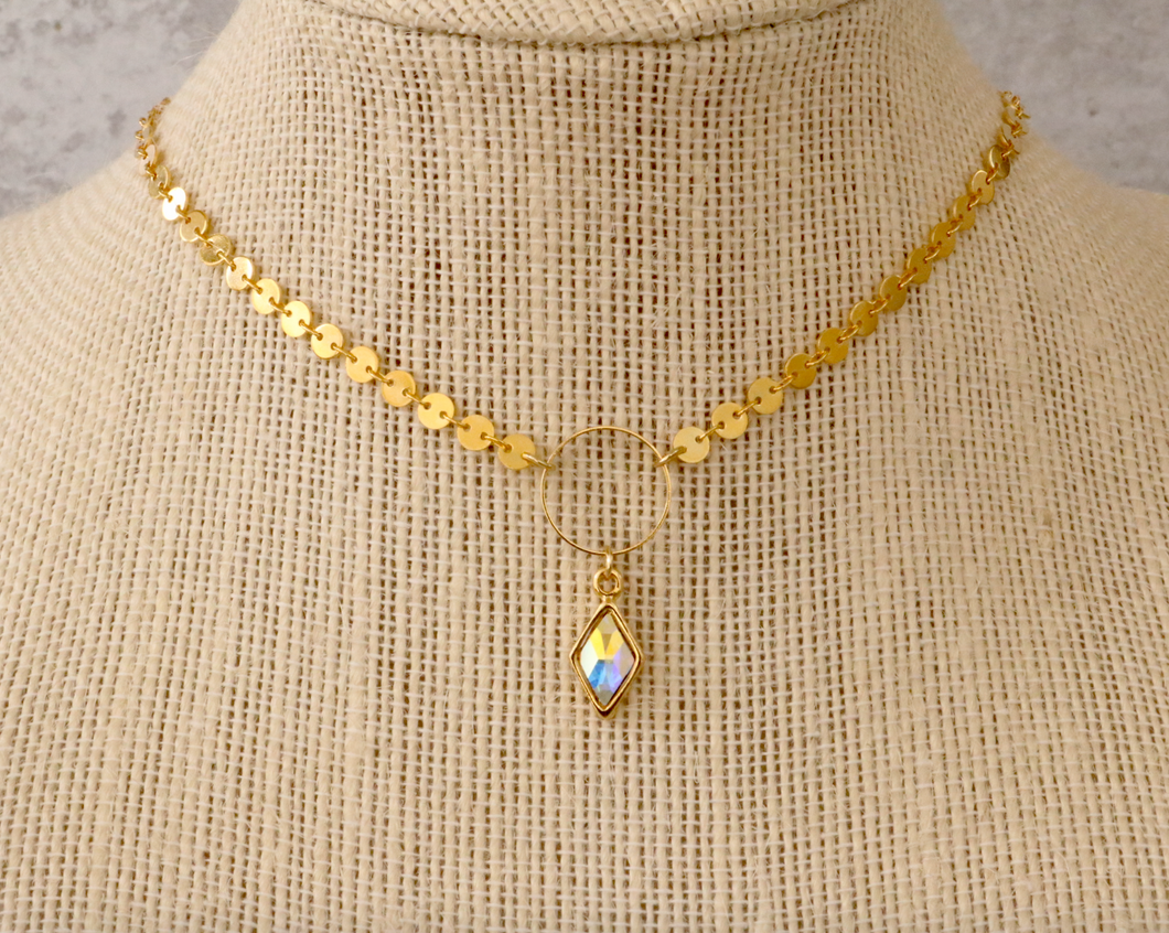 Berlynne Ring Drop Choker - Crystal AB