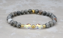 Load image into Gallery viewer, Ivy Bracelet - Gray Crazy Agate
