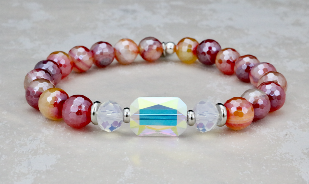Adrian Bracelet - Mystic Red Agate