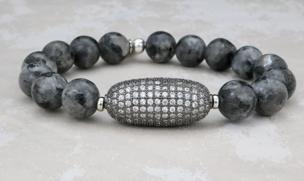 Marley Bracelet - Black Labradorite