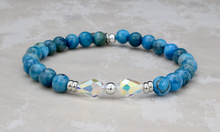 Load image into Gallery viewer, Ivy Bracelet - Blue Crazy Agate
