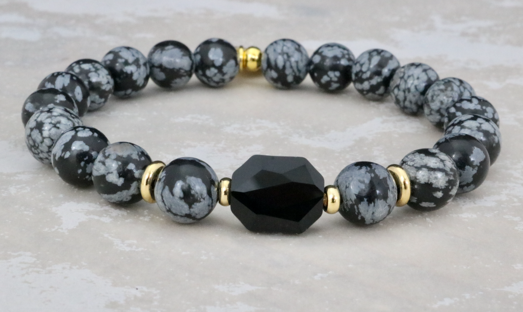 The Lindy - Snowflake Obsidian