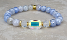 Load image into Gallery viewer, Adrian Bracelet - Mystic Blue Stripe Agate
