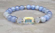 Load image into Gallery viewer, Adrian Bracelet - Mystic Blue Stripe Agate
