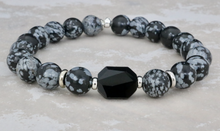 Load image into Gallery viewer, The Lindy - Snowflake Obsidian
