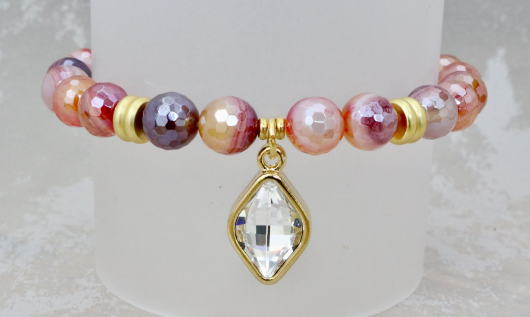 Josie Bracelet - Mystic Red Agate