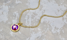 Load image into Gallery viewer, Crystal Necklace - Fuchsia Shimmer
