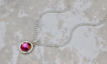 Load image into Gallery viewer, Crystal Necklace - Fuchsia Lemon
