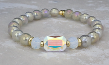 Load image into Gallery viewer, Adrian Bracelet - Gold Mystic Gray Agate

