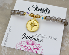 Load image into Gallery viewer, North Star Bracelet - Guidance - Mystic Gray Agate
