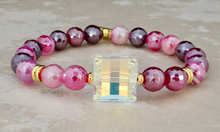 Load image into Gallery viewer, Sophie Bracelet - Mystic Raspberry Agate
