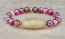 Load image into Gallery viewer, Marley Bracelet - Mystic Raspberry Agate
