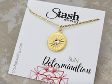 Load image into Gallery viewer, Sun Necklace - Determination
