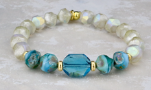 Load image into Gallery viewer, Indicolite Crystal on Czech Glass
