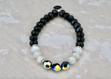 Load image into Gallery viewer, Czech Rondelle and Crystal Trinity Bracelet
