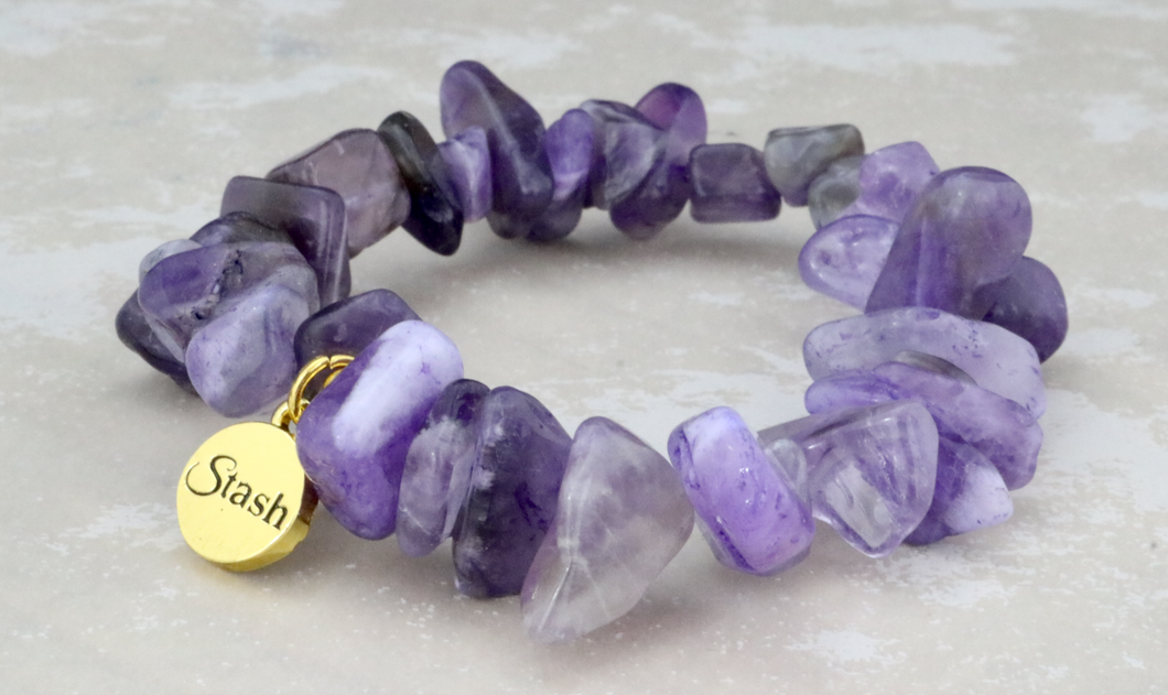 Amethyst Chip Stacker