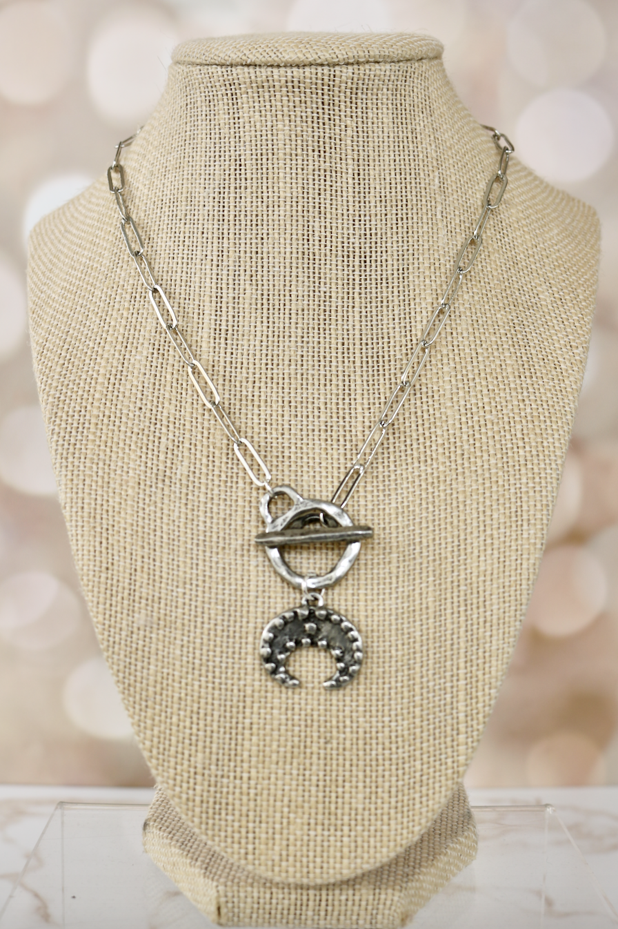 Relic Crescent Toggle Necklace