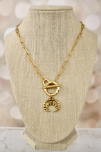 Load image into Gallery viewer, Relic Crescent Toggle Necklace

