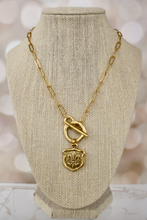 Load image into Gallery viewer, Relic Fleur de Lis Toggle Necklace
