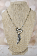 Load image into Gallery viewer, Relic Wing Toggle Necklace
