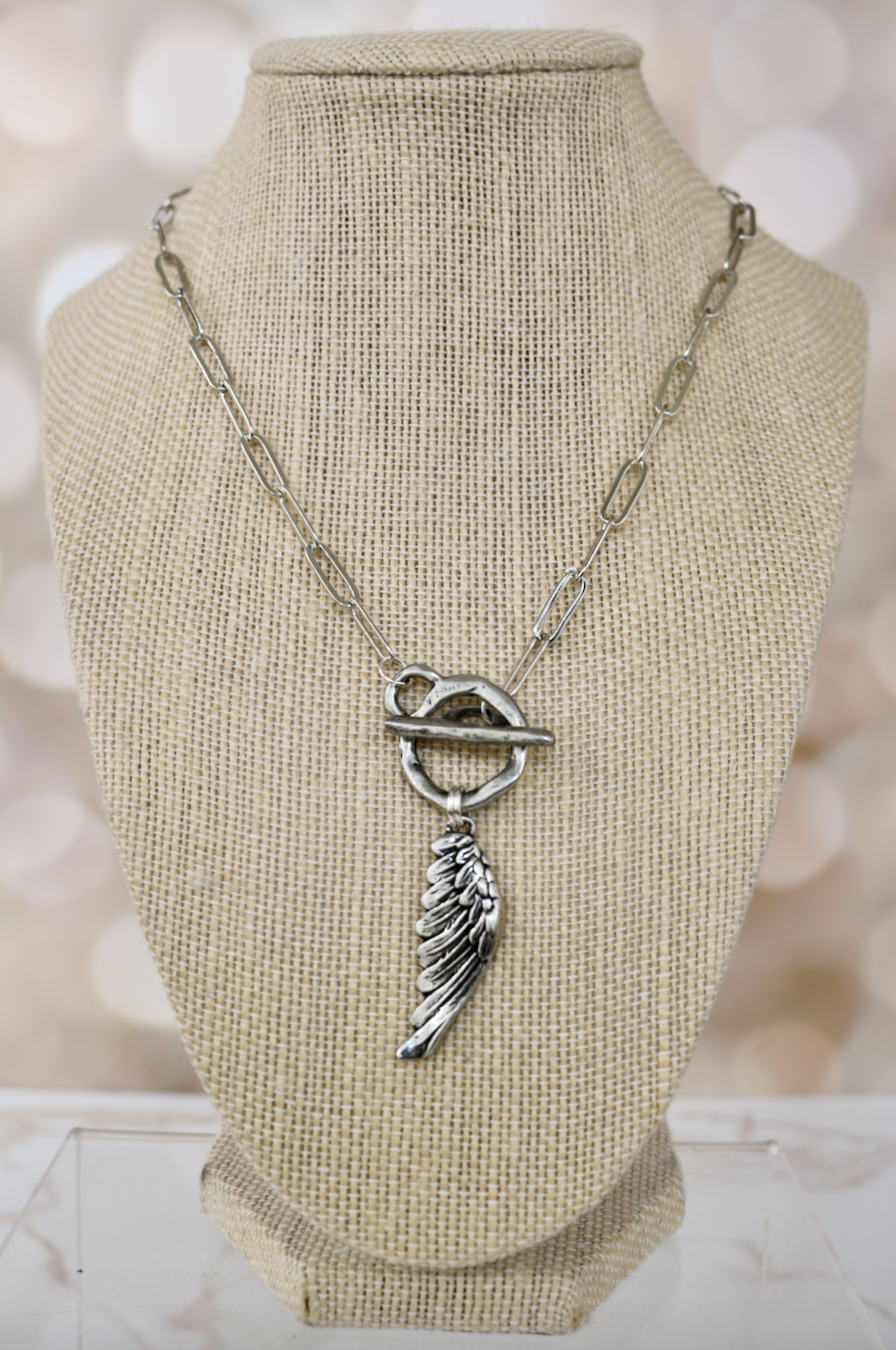Relic Wing Toggle Necklace