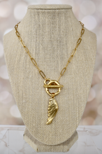 Load image into Gallery viewer, Relic Wing Toggle Necklace
