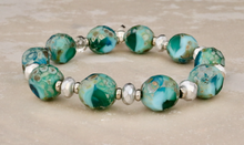 Load image into Gallery viewer, Flat Cut Czech Glass with Metallic Accents
