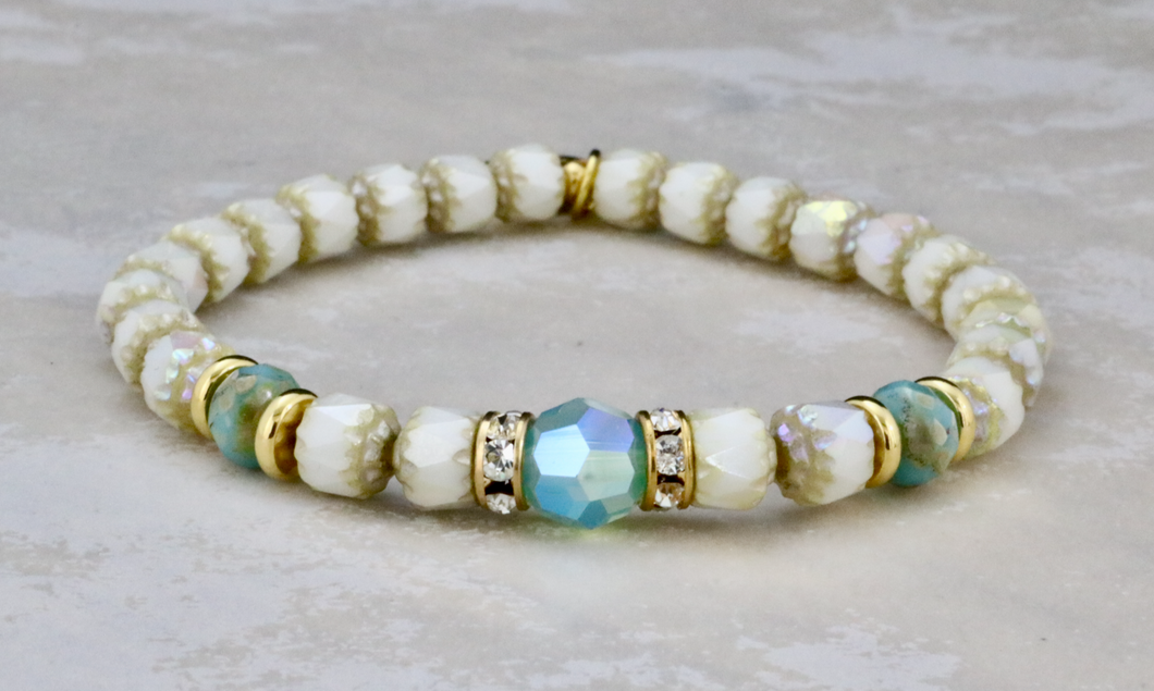 Pacific Opal Crystal on Czech Cathedrals