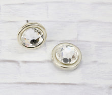 Load image into Gallery viewer, Petite Crystal Studs - Clear Crystal
