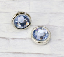 Load image into Gallery viewer, Crystal Studs - Light Sapphire

