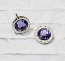 Load image into Gallery viewer, Petite Crystal Studs - Tanzanite
