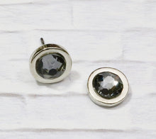 Load image into Gallery viewer, Petite Crystal Studs - Black Diamond
