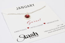 Load image into Gallery viewer, January Birthstone Necklace - Garnet
