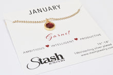 Load image into Gallery viewer, January Birthstone Necklace - Garnet
