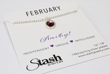 Load image into Gallery viewer, February Birthstone Necklace - Amethyst
