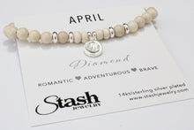 Load image into Gallery viewer, April Birthstone Bracelet - Diamond
