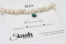 Load image into Gallery viewer, May Birthstone Bracelet - Emerald

