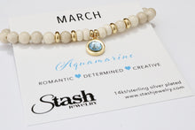 Load image into Gallery viewer, March Birthstone Bracelet - Aquamarine
