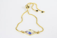 Load image into Gallery viewer, The Berlynne Adjustable Slider Bracelet - Crystal AB
