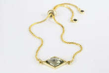 Load image into Gallery viewer, The Berlynne Adjustable Slider Bracelet - Black Diamond
