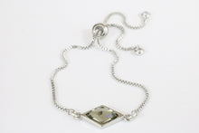 Load image into Gallery viewer, The Berlynne Adjustable Slider Bracelet - Black Diamond
